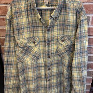 Duluth Trading Co Men's Plaid Button-Up Shirt Sz 3XL Long Sleeve